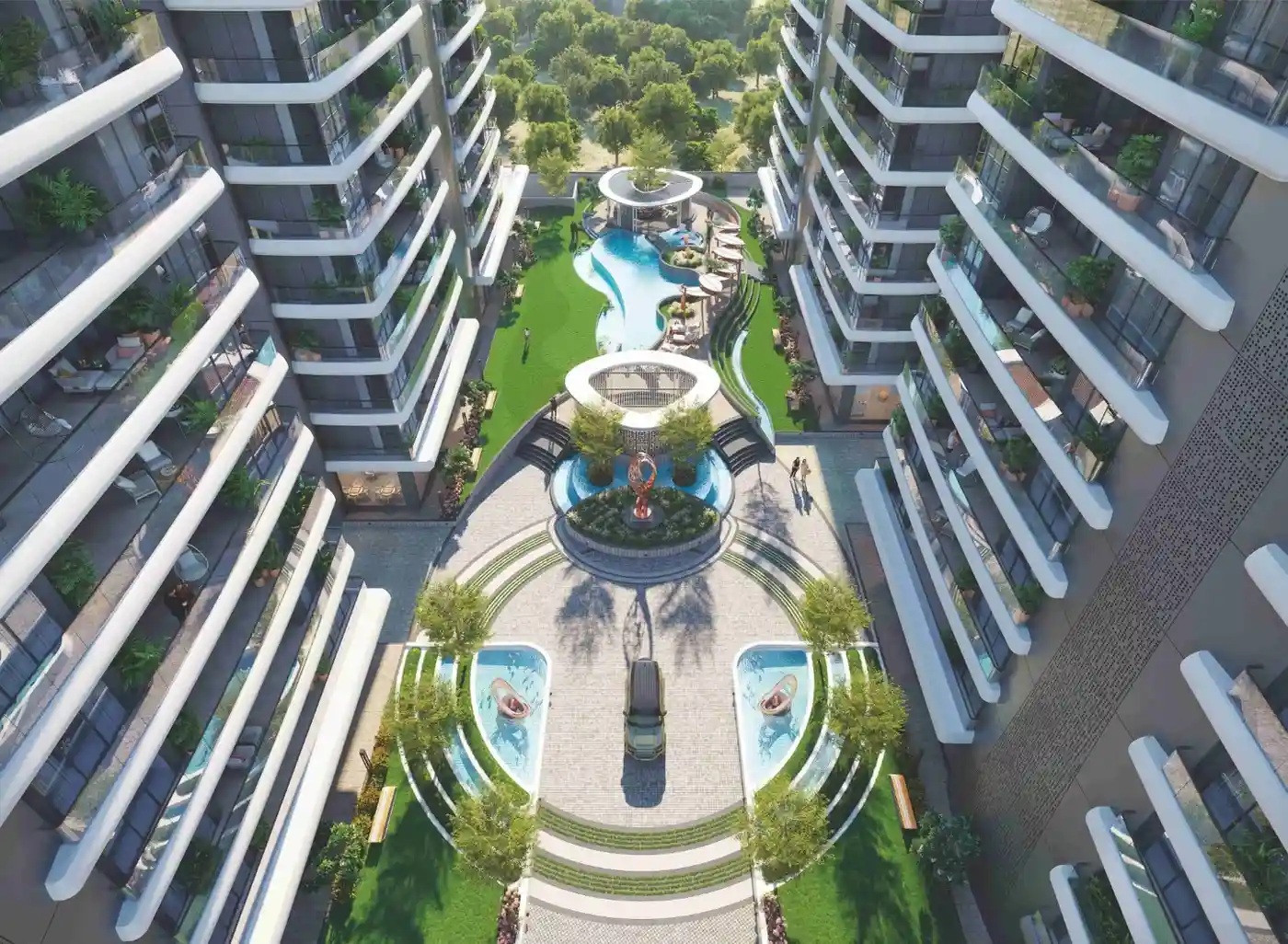 Courtyard fairmont about